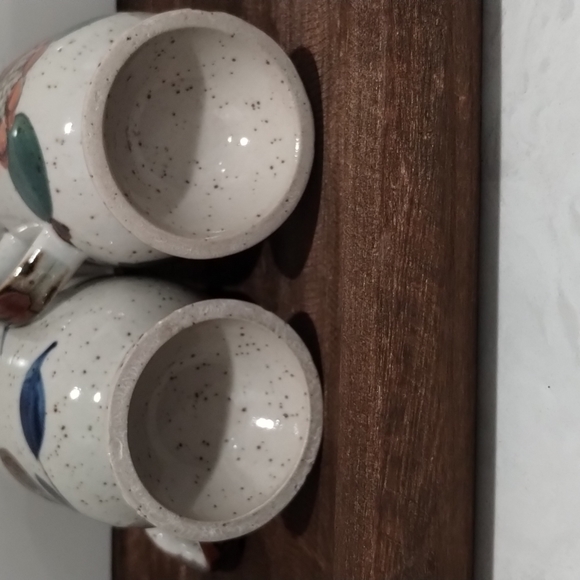 Vintage Otagiri Speckled Stoneware Mugs 2 - Picture 3 of 5